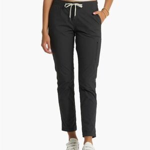 Vuori charcoal ripstop pants with Elastic Waistband